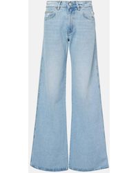 Coperni - Wide-Leg Jeans Mit Leder - Lyst