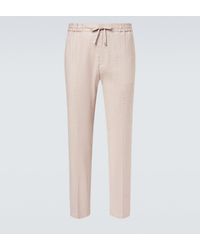 Etro - Linen-Blend Sweatpants - Lyst