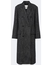 Isabel Marant - Pilda Herringbone Double-Breasted Coat - Lyst