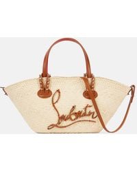 Christian Louboutin - Cabata Mini Raffia Basket Bag - Lyst