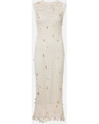 Jonathan Simkhai - Coralia Embellished Crochet Midi Dress - Lyst