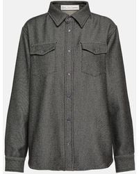 God's True Cashmere - Cashmere And Cotton Denim Shirt - Lyst