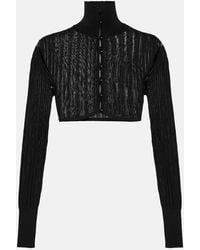 Alaïa - Alaïa Crinoline Cardigan - Lyst