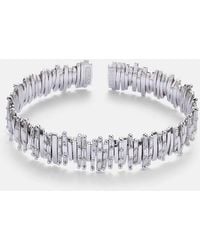 Suzanne Kalan - Classic Milli 18Kt Bangle With Diamonds - Lyst