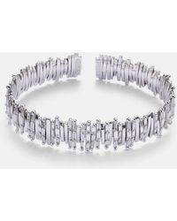 Suzanne Kalan - Classic Milli 18Kt Bangle With Diamonds - Lyst