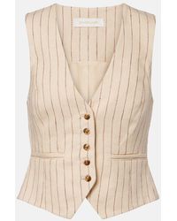 Zimmermann - Striped Linen Vest - Lyst