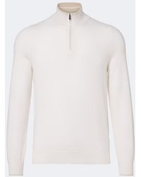 Fedeli - Cashmere Half-Zip Sweater - Lyst