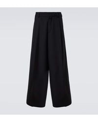 Dries Van Noten - Weite Hose Aus Wolle - Lyst