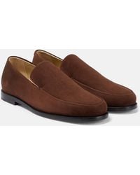KHAITE - Alessio Suede Loafers - Lyst