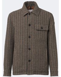 Moncler - Norfol Checked Wool-Blend Overshirt - Lyst