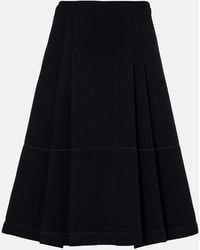 Marni - Tiered Cotton-Blend Midi Skirt - Lyst