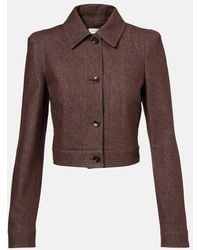 Max Mara - Carpa Cropped Cotton Jacket - Lyst