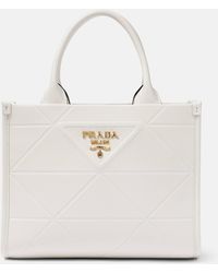 Prada - Symbole Mini Leather Tote Bag - Lyst