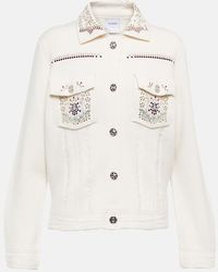 Barrie - Embellished Cashmere Blend Jacket - Lyst