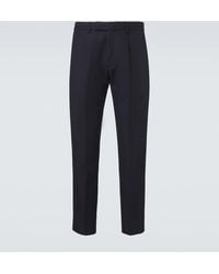 ZEGNA - Cotton And Linen Straight Pants - Lyst