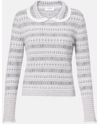 Thom Browne - Fair Isle Wool-Blend Jacquard Sweater - Lyst