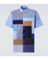 Junya Watanabe - Camisa De Algodon Con Patchwork - Lyst