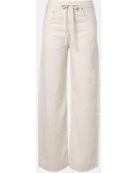 Citizens of Humanity - Brynn Linen Wide-Leg Pants - Lyst