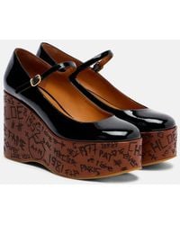 Chloé - Chloã Wedges With Mary Jace Ankle Strap And High Wedge Heel - Lyst