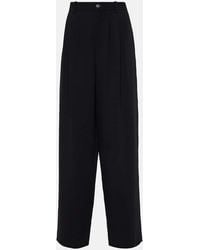 The Row - Rufus Wool Wide-Leg Pants - Lyst