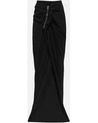 Rick Owens - Drkshdw Cotton Maxi Skirt - Lyst