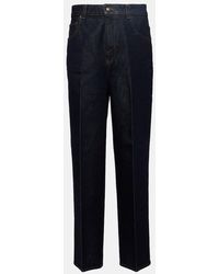 Loro Piana - High-rise Cropped Straight Jeans - Lyst