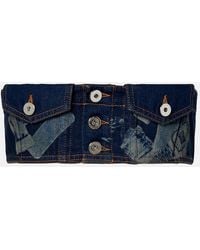 Jean Paul Gaultier - Trompe-L'Oil Denim Bandeau Top - Lyst