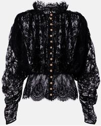 Self-Portrait - Lace Blouse - Lyst