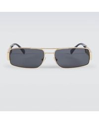 Versace - Greca Rectangular Sunglasses - Lyst