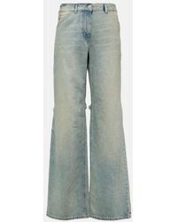 Courreges - Sailor Mid-Rise Wide-Leg Jeans - Lyst