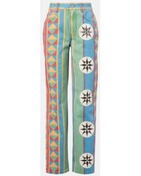 Loewe - Paula's Ibiza Bedruckte Straight Jeans - Lyst