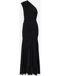 Proenza Schouler - Vestido Largo Asimetrico Cora De Chifon De Crepe - Lyst