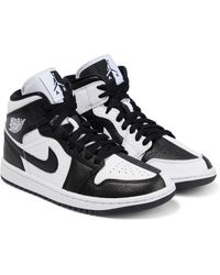 Nike Sneakers Air Jordan 1 aus Leder - Weiß