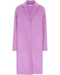 Stella McCartney Abrigo de lana - Morado