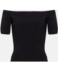 Alexander McQueen - Top Off-Shoulder - Lyst