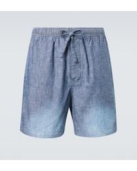 Loewe - Bermuda A Taille Mi-Haute En Coton - Lyst