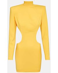 Monot - Miniabito in crepe con cut-out - Lyst