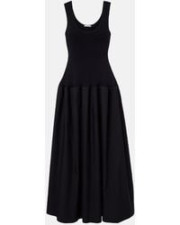 FFORME - Marina Cotton And Silk Maxi Dress - Lyst