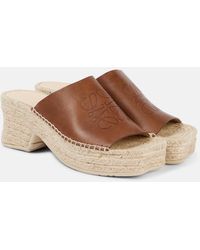 Loewe - Paula's Ibiza Petal 80 Espadrille Mules - Lyst