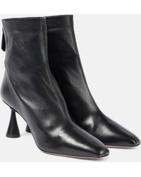 Aquazzura - Amore 75 Leather Ankle Boots - Lyst