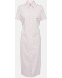 Tod's - Cotton-Blend Shirt Dress - Lyst