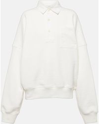The Row - Dende Cotton-blend Terry Polo Sweater - Lyst