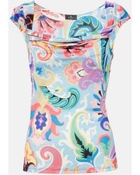 Etro - Top Con Paisley - Lyst