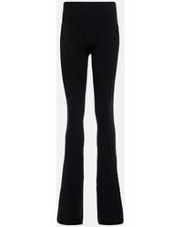 Jean Paul Gaultier - Cutout High-Rise Flared Wool Pants - Lyst