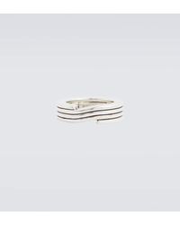 Bottega Veneta - Key Chain Sterling Silver Ring - Lyst