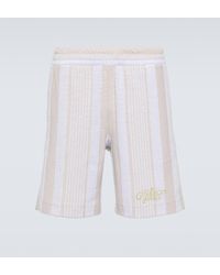 Givenchy - G Plage Striped Cotton-blend Terry Bermuda Shorts - Lyst