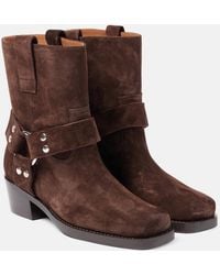 Paris Texas - Roxy 45 Suede Biker Boots - Lyst