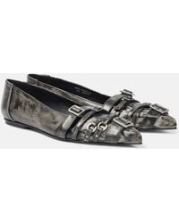 Acne Studios - Bailarinas De Piel Con Hebilla - Lyst