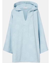 Hunza G - Hooded Cotton Terry Poncho - Lyst