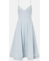 Zimmermann - Acacia Denim Midi Dress - Lyst